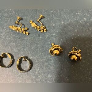 Lot of clip on earrings